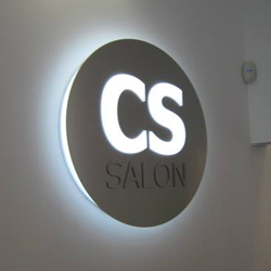 bespoke logo illuminated